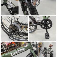 J584★比較的ｷﾚｲ★折り畳み自転車★FX HOPPER★6段★LEDダイナモ★20インチ