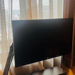 flexispot デスクとLG モニター2点セット