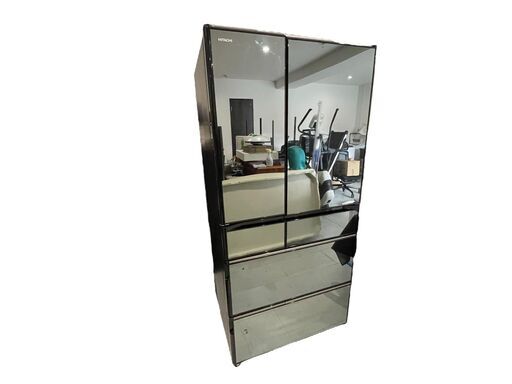 【決まりました】★【美品】HITACHI 日立ノンフロン R-WX74K（X）真空チルド 冷凍冷蔵庫  6ドア 735L フレンチドア 観音開き 自動製氷 クリスタルミラー 2019年