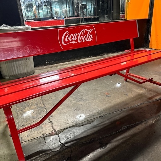 コカコーラ ベンチ 3人掛け 非売品 手渡し相談可 コカコーラ ベンチ 3人掛け 非売品 手渡し相談可 コカコーラ ベンチ 3