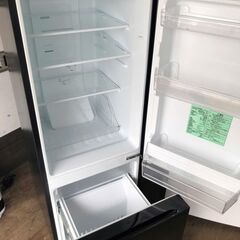 NO 411 🌈北九州市内配送設置無料✨🌈　2023年　REFAGE YRZ-F15LK 2ドア冷蔵庫 156L 右開き ブラック