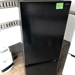 NO 411 🌈北九州市内配送設置無料✨🌈　2023年　REFAGE YRZ-F15LK 2ドア冷蔵庫 156L 右開き ブラック