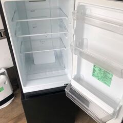 NO 411 🌈北九州市内配送設置無料✨🌈　2023年　REFAGE YRZ-F15LK 2ドア冷蔵庫 156L 右開き ブラック