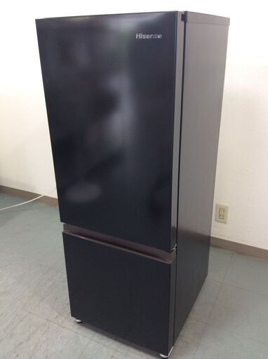 (9/6受渡済)JT9395【Hisense/ハイセンス 2ドア冷蔵庫】美品 2023年製 HR-D15FB 家電 キッチン 冷蔵冷凍庫 右開き 162L