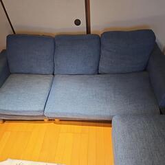 2/20【ジモティ特別価格¥12,100】ソファー 2人掛け ブルー - ソファ
