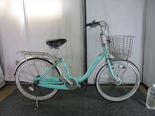 Ｄ734　★　16800円★　中古自転車 マルイシ　ティータイム【22インチ　グリーン　アルミフレーム　 】