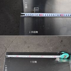 ≪zyt1595ジ≫ ステンレス製 バックガード付き作業台 コンロ台/ガス台 W845mm D540mm 現状品 幅85/店舗/厨房/ガレージ/DIY 60714-12