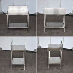 ≪zyt1595ジ≫ ステンレス製 バックガード付き作業台 コンロ台/ガス台 W845mm D540mm 現状品 幅85/店舗/厨房/ガレージ/DIY 60714-12-ドゥーズィエムクラス  Sofia イージーパンツ