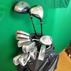 キャディーバッグとアイアンセット