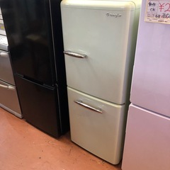 レトロ風 冷蔵庫 149リットル 2019年製