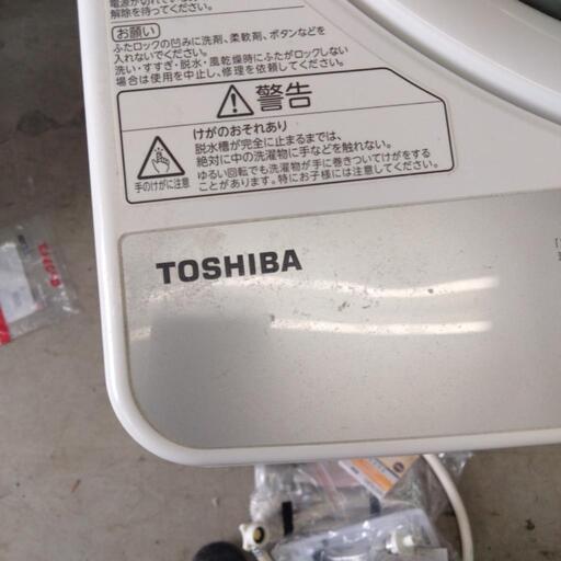 TOSHIBA 全自動洗濯機 AW-7G6 113 L グランホワイト 7kg 通電確認済 ホース、取扱説明書付 東芝 家族 ファミリー 洗濯機