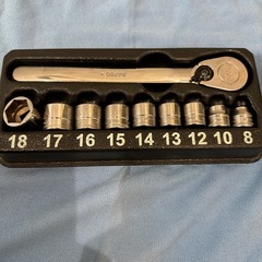 スナップオン（snap on）ロープロファイルソケット、ラチェット。