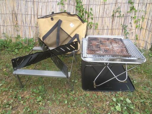 本格派 Snowpeak 焚火BBQセット+ベースプレート 7点 野遊びセット スノーピーク 良品