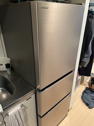 【20000円】日立3ドア冷蔵庫　現役使用中