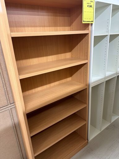 ジモティ来店特価!!　　本棚　ナチュラル　　J-0884