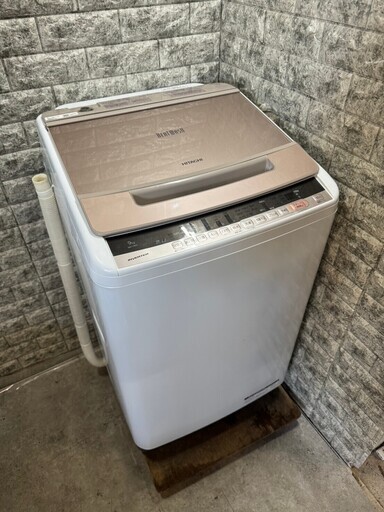【美品】大阪送料無料★3か月保障付き★洗濯機★2019年★日立★9kg★BW-V90C N★S-345