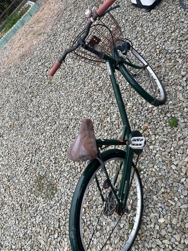 26インチ　グリーン　自転車