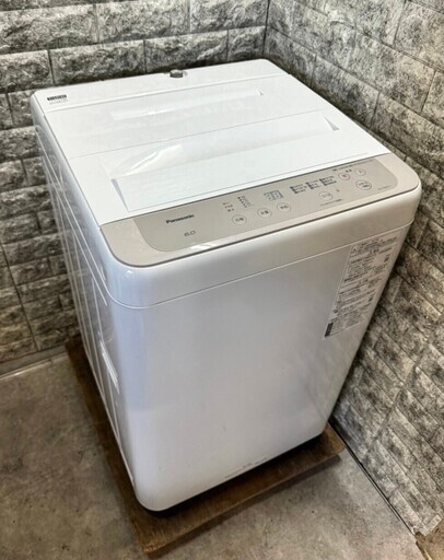【美品】大阪送料無料★3か月保障付き★洗濯機★2021年★パナソニック★6kg★NA-F60B14-C★S-338