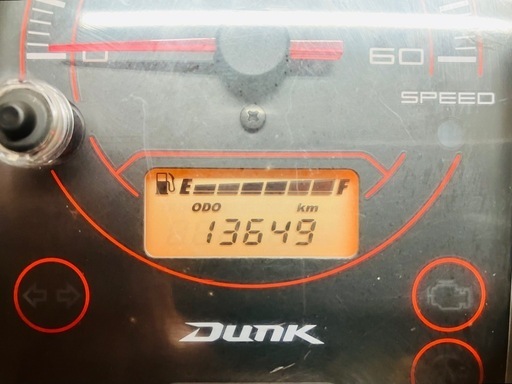 13649 km ☆始動動画あり☆ DUNk AF74 ホンダ 原付 13649 km ☆始動動画