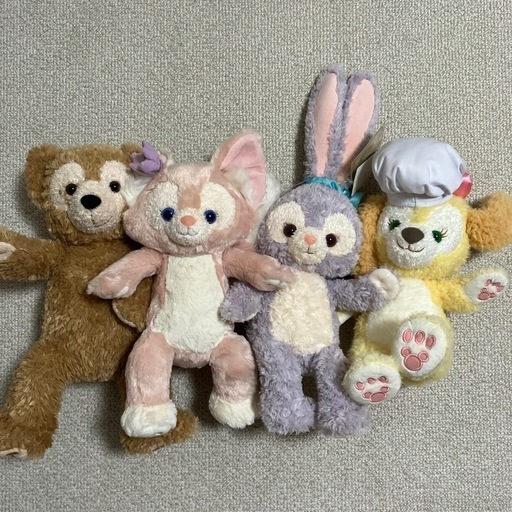 ダッフィー　クッキーアン　リーナベル　ステラルー　ディズニー　ぬいぐるみ