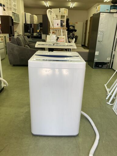 【リサイクルショップ　ピカソ　小松原】★分解洗浄済み★ ヤマダ電機 5.0kg 全自動電気洗濯機 2017年製 ブルー YWM-T50A1★9194★