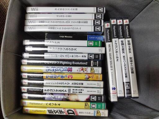 PS2とWiiのソフト