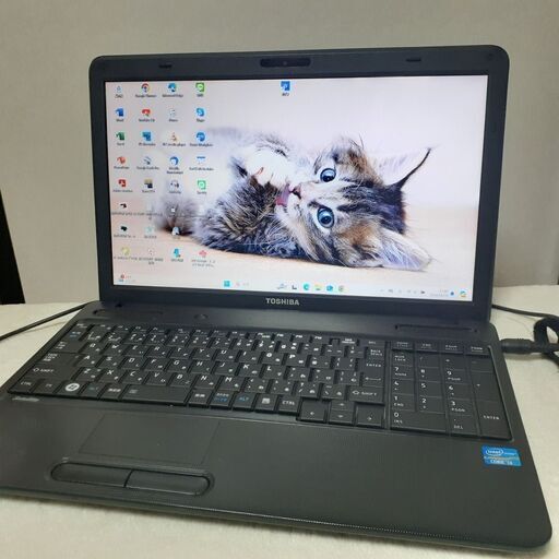 【お取引中です】【15インチで見やすく作業が楽、キーボード新品と交換済み】core i3　8GB　SSD　カメラ　Wi-Fi　マルチ　Microsoft office2021　テンキー　Windows11　TOSHIBA　Dynabook