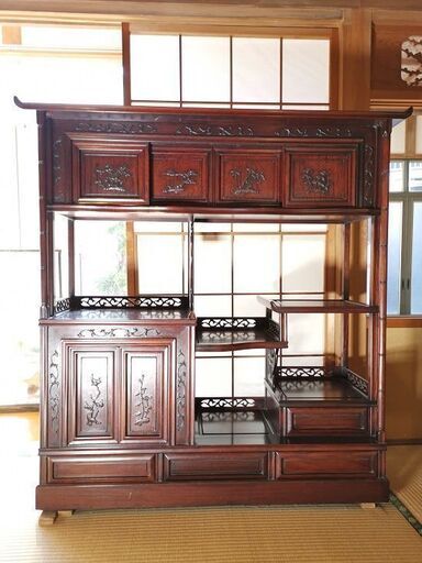 書院棚　アンテーク家具