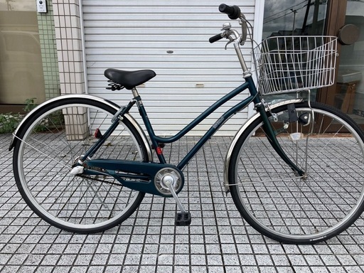【27インチ自転車】内装3段変速付　前後新品ブリヂストン製タイヤ❗️前カゴ、鍵新品❗️スペアキーあり　若林自転車　浜大津店　SALE中❗️