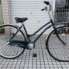 【27インチ自転車】内装3段変速付　前後新品ブリヂストン製タイヤ❗️前カゴ、鍵新品❗️スペアキーあり　若林自転車　浜大津店　SALE中❗️