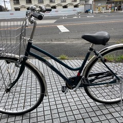 【27インチ自転車】内装3段変速付　前後新品ブリヂストン製タイヤ❗️前カゴ、鍵新品❗️スペアキーあり　若林自転車　浜大津店　SALE中❗️