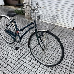 【27インチ自転車】内装3段変速付　前後新品ブリヂストン製タイヤ❗️前カゴ、鍵新品❗️スペアキーあり　若林自転車　浜大津店　SALE中❗️