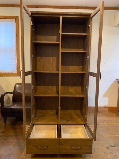 ウニコ unico オトゥール AUTEUR 食器棚 ガラスキャビネット 本棚