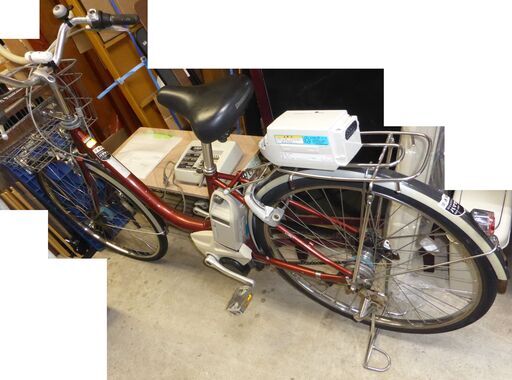 【リサイクルショップお宝堂】動作品★YAMAHA　PAS　電動自転車　バッテリー2個有　充電器有