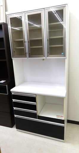 北海道 千歳市/恵庭市 近郊配送 KOGA セパレート食器棚 スイング キッチン収納家具 破損個所あり。店頭でのお受渡し大歓迎