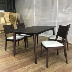 大塚家具　ダイニングセット　135センチテーブル　再塗装　張替え済み　リニューアル品