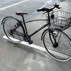 【完売御礼】【大人用】整備済 サカモトテクノ ルールマン 身長160cm程度 27型外装6段ギア 中古自転車 シティ軽快車 ガンメタ色 <自転車のオオムラ 静岡店>