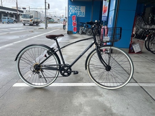 【完売御礼】【大人用】整備済 サカモトテクノ ルールマン 身長160cm程度 27型外装6段ギア 中古自転車 シティ軽快車 ガンメタ色 \u003c自転車のオオムラ 静岡店\u003e