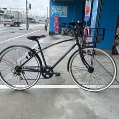 【完売御礼】【大人用】整備済 サカモトテクノ ルールマン 身長160cm程度 27型外装6段ギア 中古自転車 シティ軽快車 ガンメタ色 <自転車のオオムラ 静岡店>