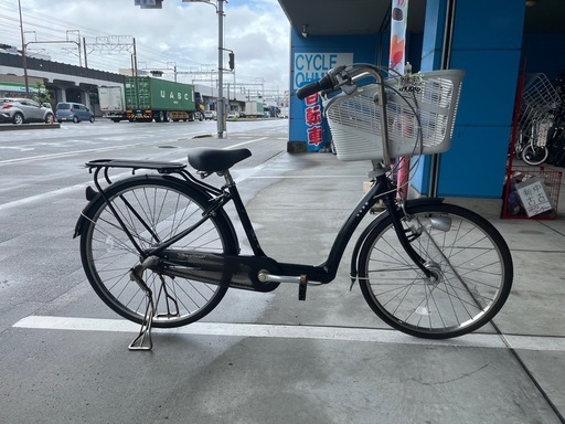 【完売御礼】【大人用】整備済 ブリヂストン アンジェリーナ 26型 中古自転車 たくさん荷物が積める 黒色 \u003c自転車のオオムラ 静岡店\u003e