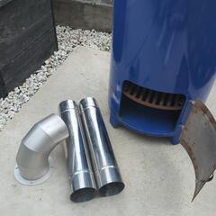 ◆ドラム缶焼却炉 煙突付き 

