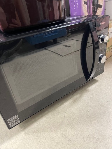 2021年　TOSHIBA フラット電子レンジ　黒