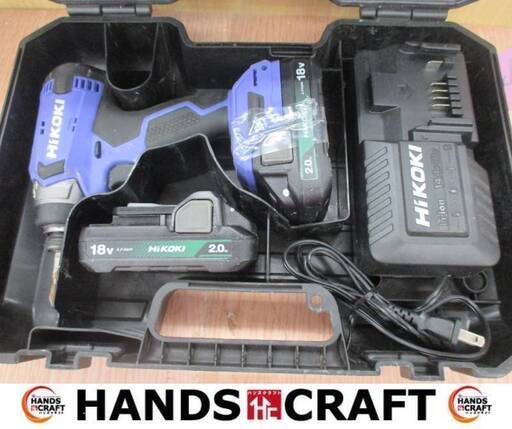 HiKOKI ハイコーキ FWH18DA インパクトドライバ 中古品 バッテリ18V 2.0Ah二個/充電器付き 【ハンズクラフト宜野湾店】
