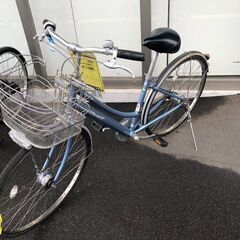 J6016 ブリヂストン 自転車 ブルー 3段変速　27インチ