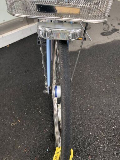 J6017 自転車 軽快車 グリーン 6段変速 27インチ