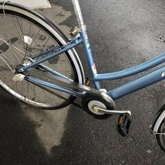 J6016 ブリヂストン 自転車 ブルー 3段変速　27インチ