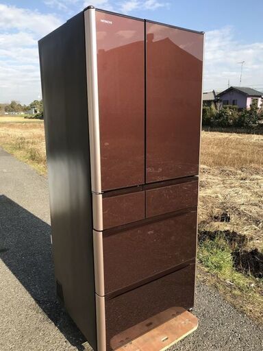 日立 R-XG6200G 615L 日立 真空チルド 冷凍冷蔵庫 2017年製