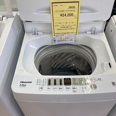 ★ジモティー割あり★ﾊｲｾﾝｽ/5.5kg洗濯機/2022/クリ-ニング済み/HG-2946