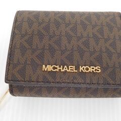 美品！MICHAEL KORS マイケルコース 三つ折り財布 ブラウン 35H9GTVZ5B