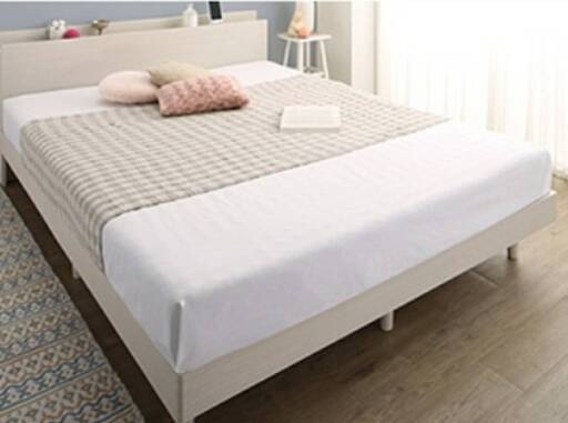 フレームのみ【アウトレット品】シングル NEWすのこベッド・棚2口